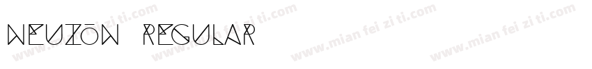 Neuzon Regular字体转换